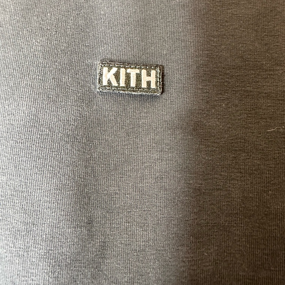 KITH Lenox mock neck box logo long sleeve sweatshirt size M navy - Picture 4 of 12